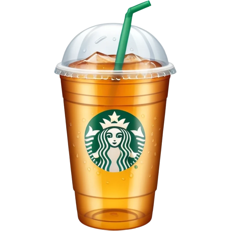 Soft drink in plastic cup (like Starbucks Cup) emoji