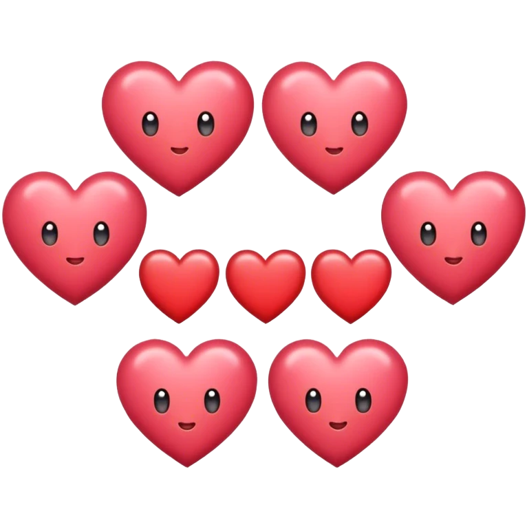 Hearts with Awww! emoji