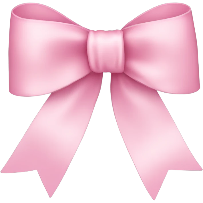 light pink ribbon bow emoji