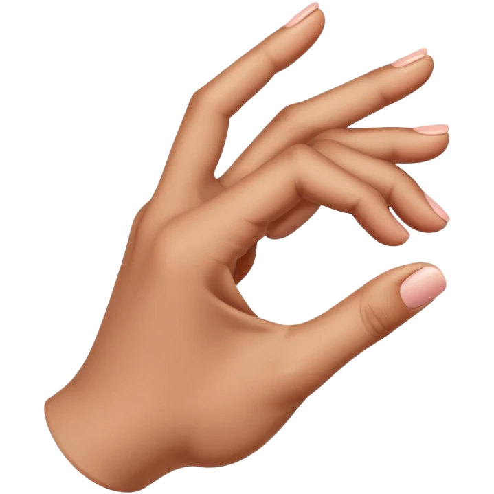 a hand gesture of a person that is a drama-style heart  emoji