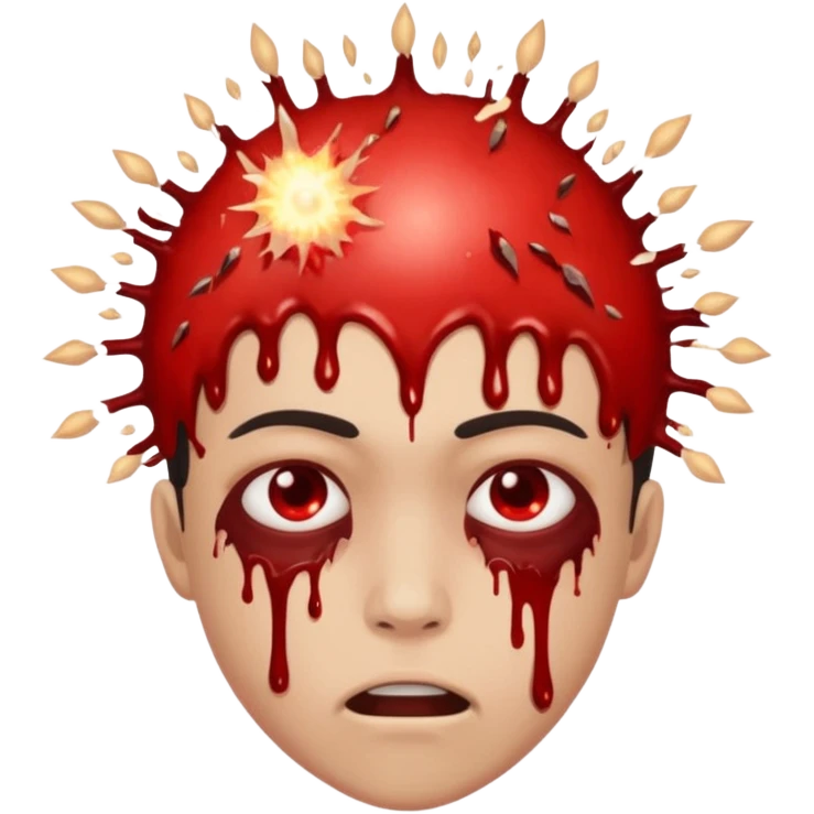 Lebka Svybuchující hlavy emoji