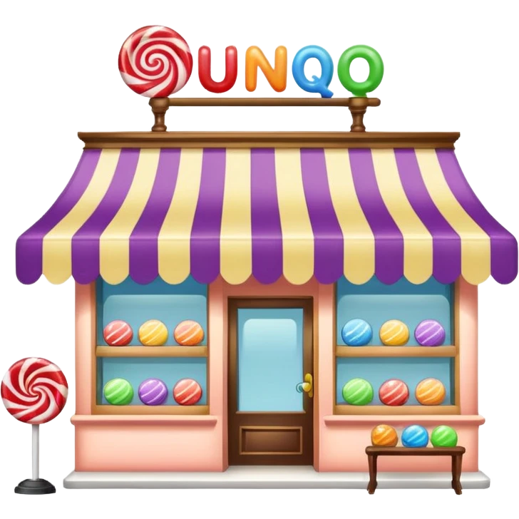 Candyshop with name: UNIQ emoji