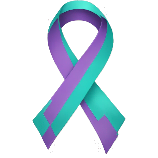 Suicide awareness ribbon  emoji