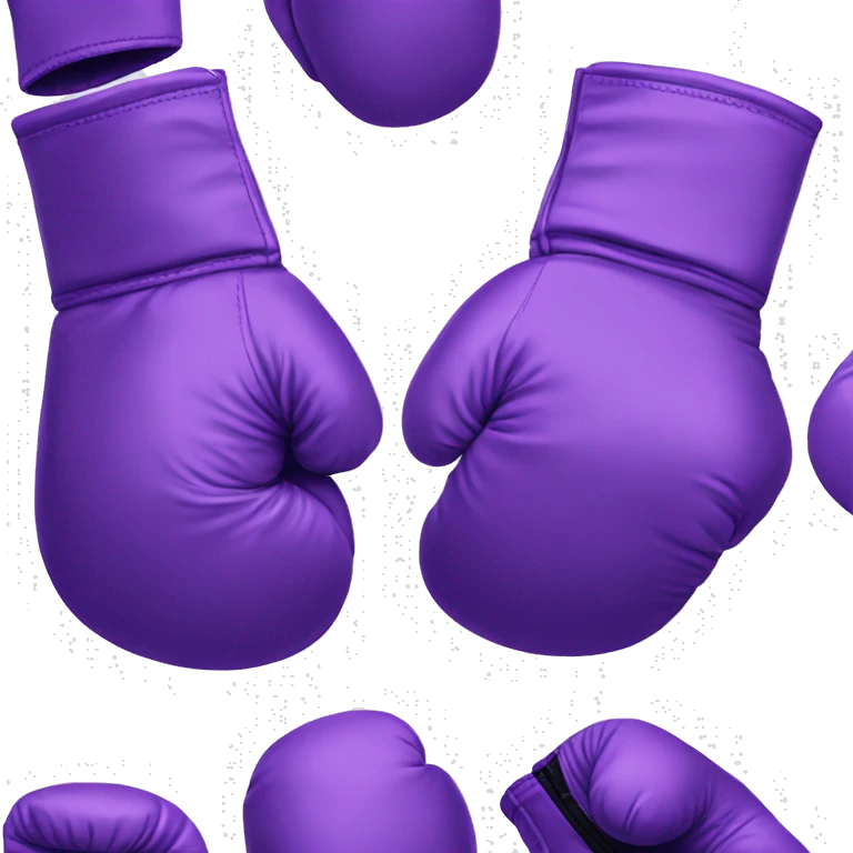 purple boxing gloves  emoji