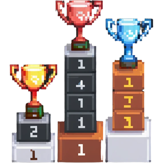 racing victory podium with three places for winners emoji