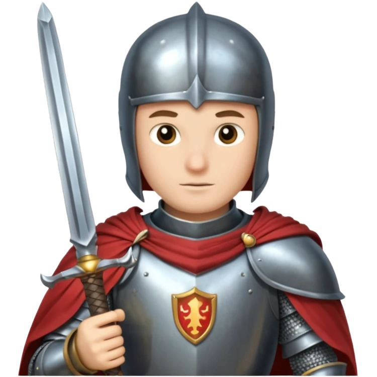  a knight magic sword emoji