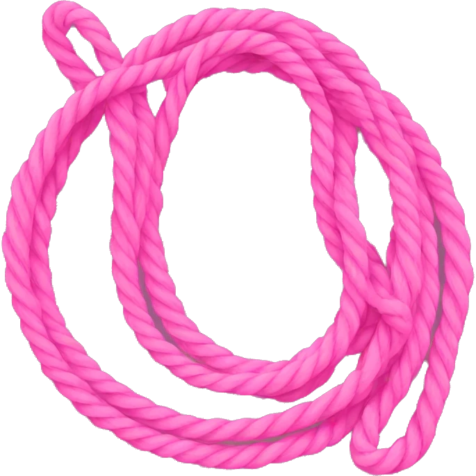 Pink lasso rope emoji