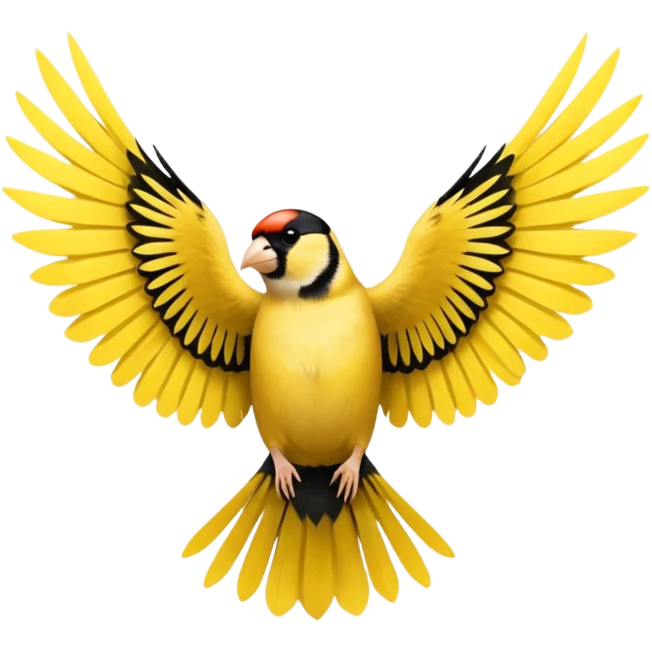 Goldfinch wings emoji