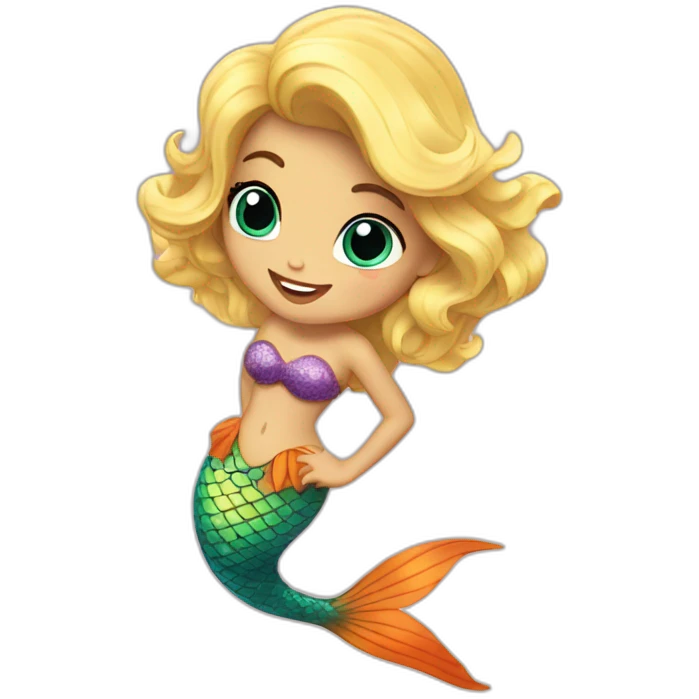 little-mermaid poisson emoji