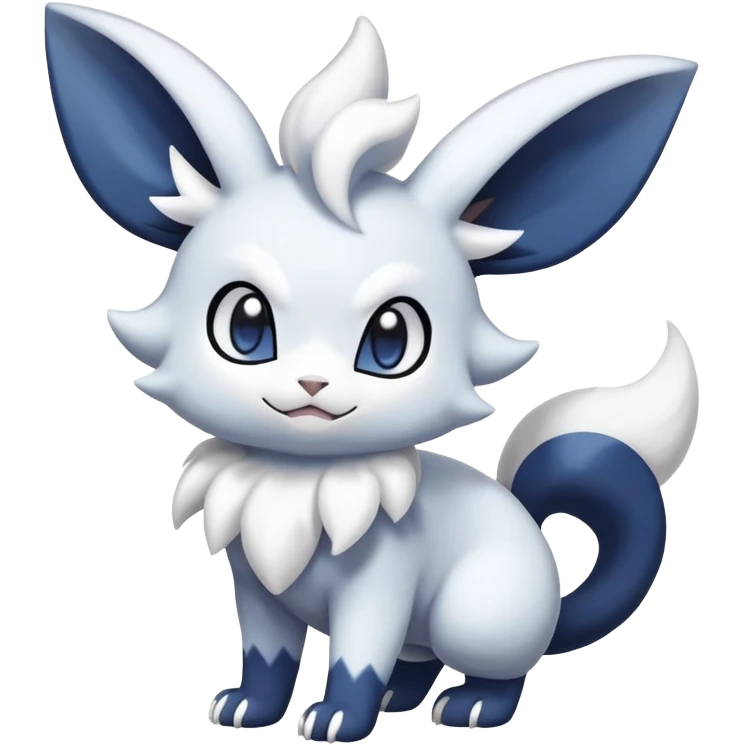 Meowstic-Absol-Minccino-Pokémon-Fakémon-hybrid-creature (full body) emoji