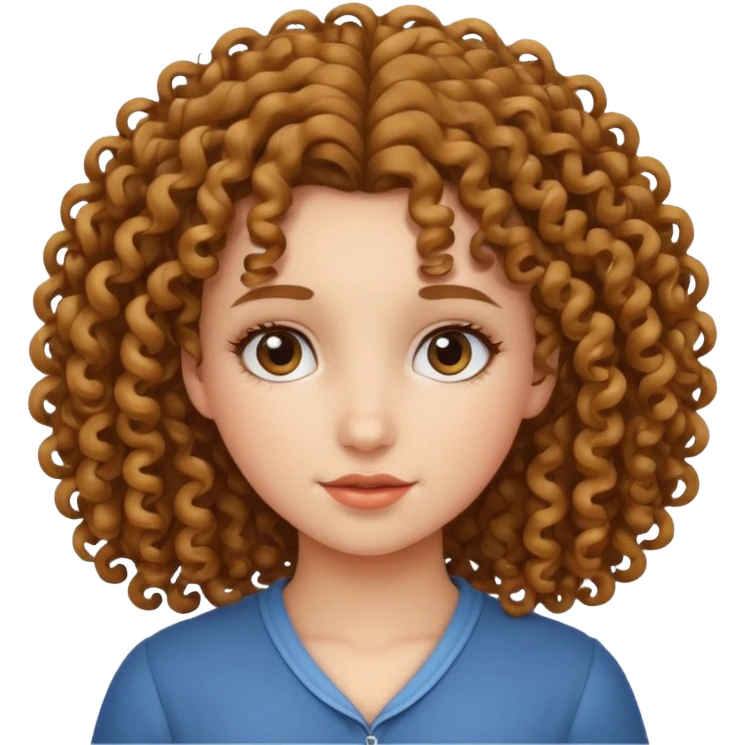 Curly girl emoji