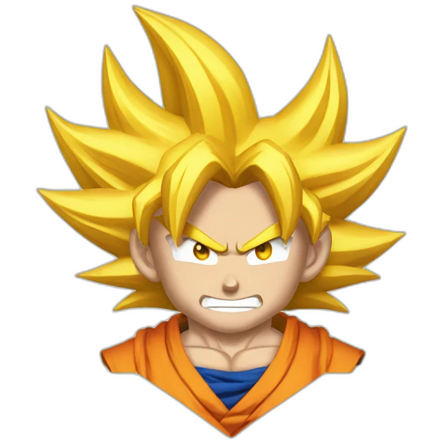 Super saiyan 3 goku emoji