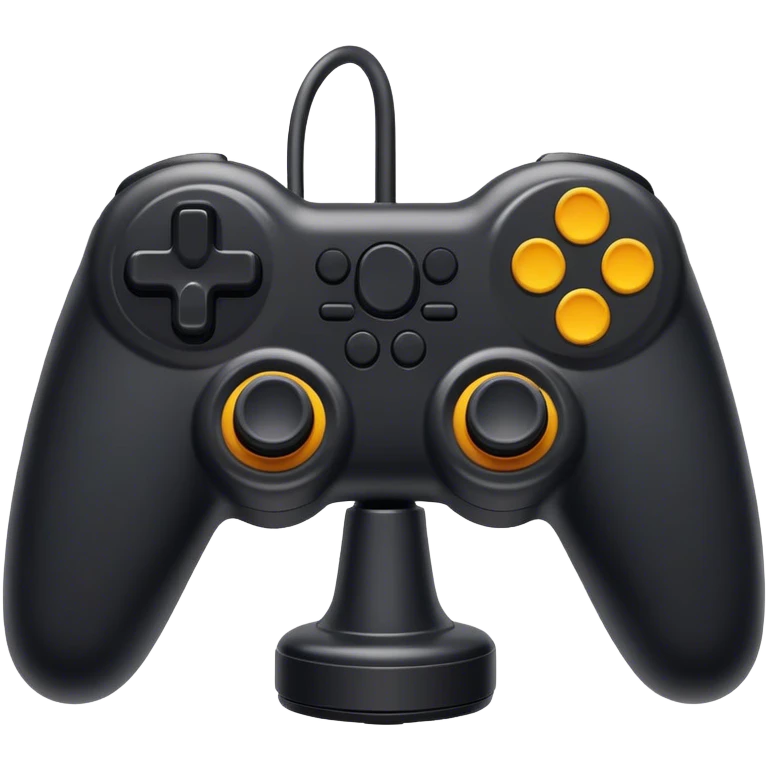 Black joystick emoji