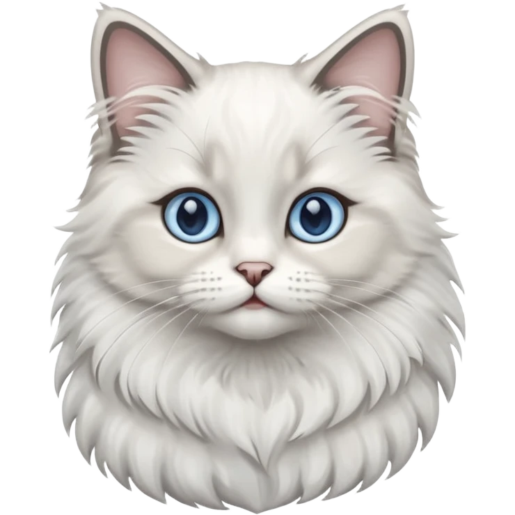 Baby ragdoll cat emoji