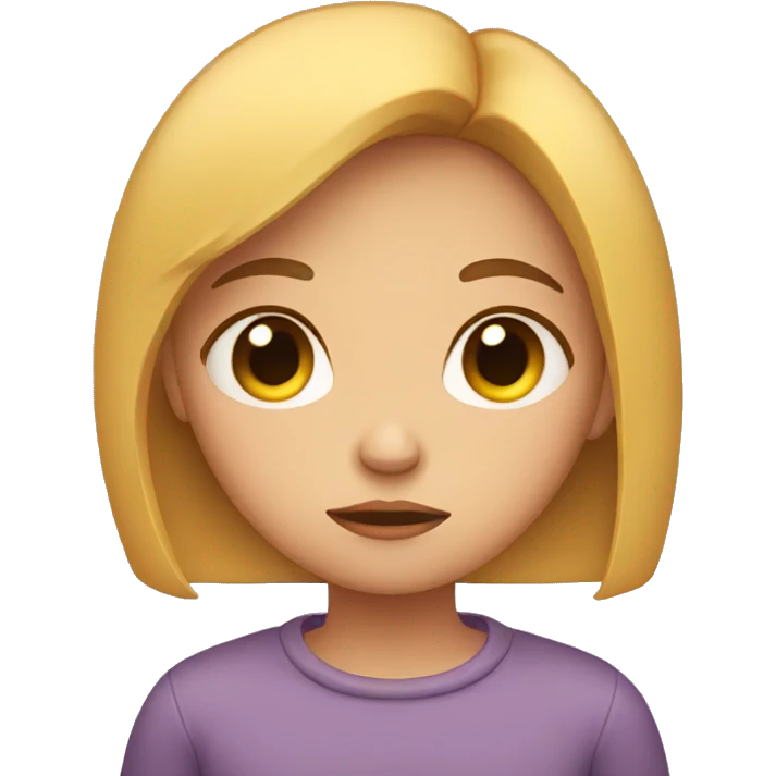 sad girl emoji