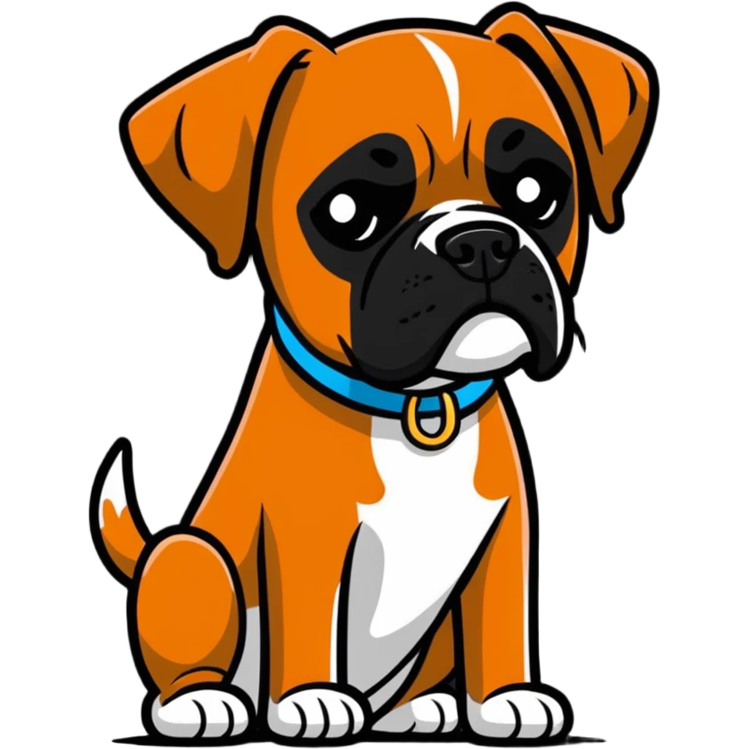 Boxer dog emoji