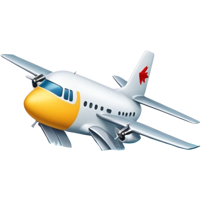 Plane crashing into sea emoji