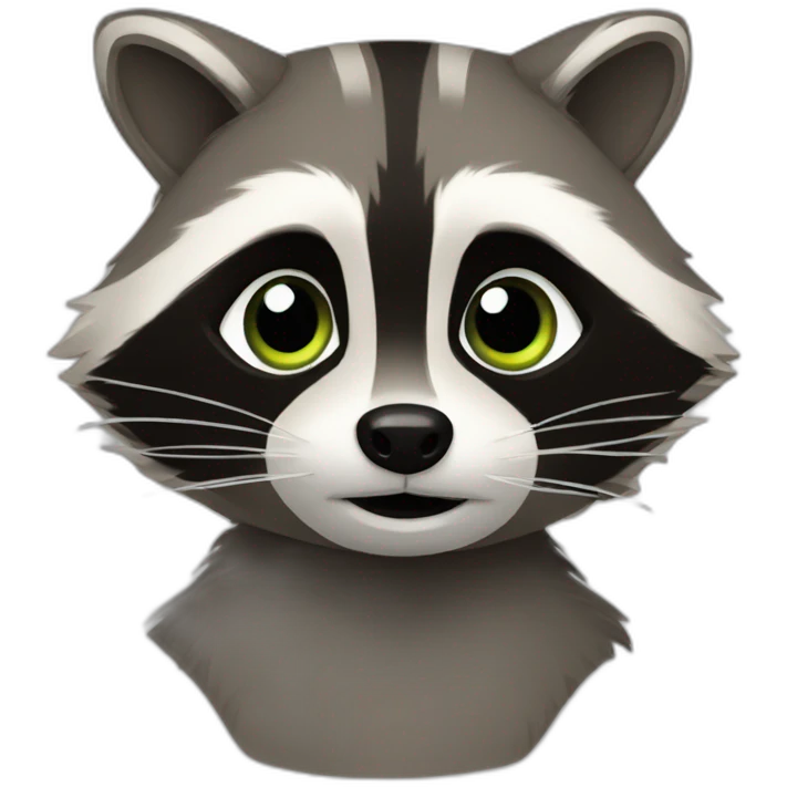 raccoon рыдает emoji