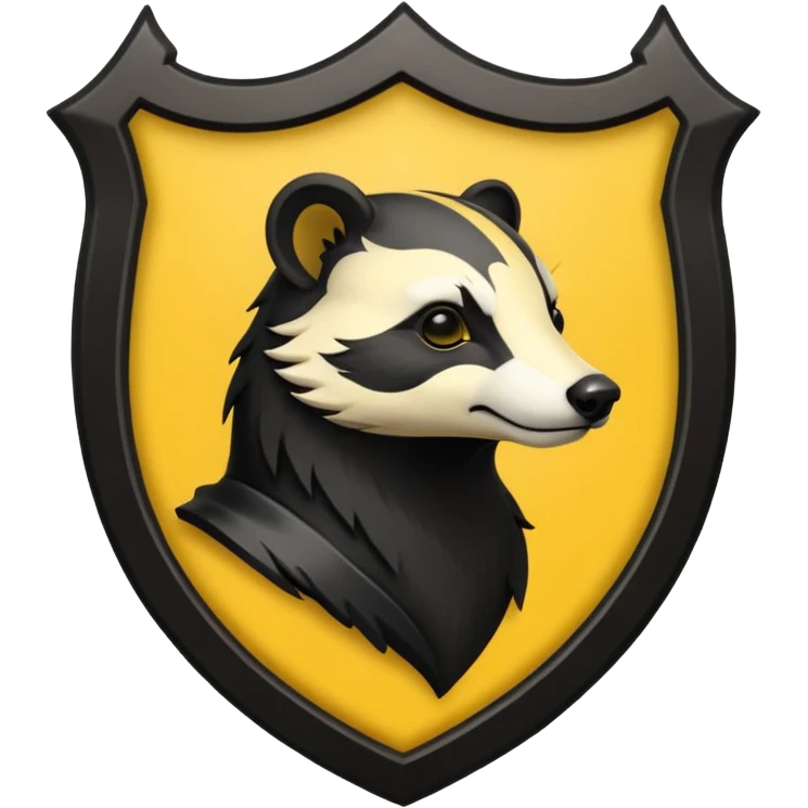 Hufflepuff crest  emoji