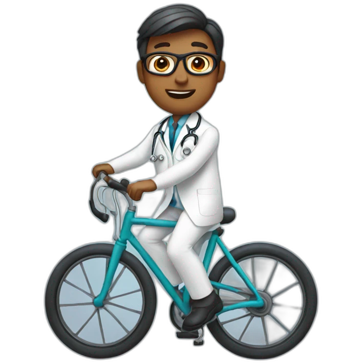 doctor on a bike emoji