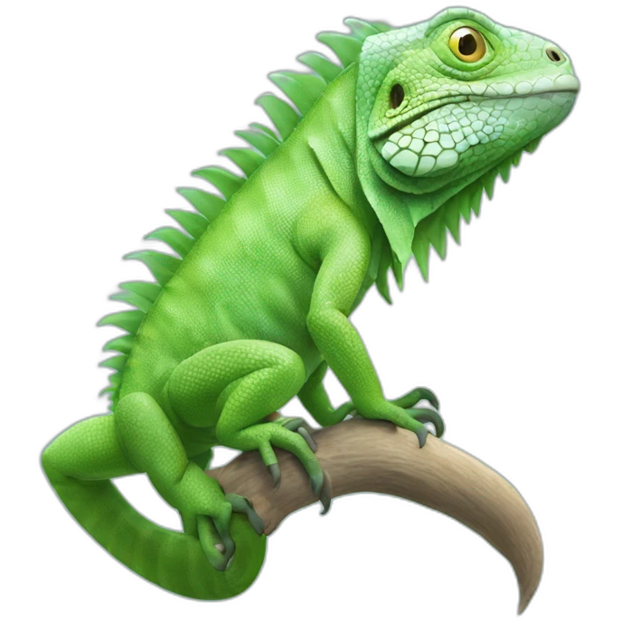 frozen iguana emoji
