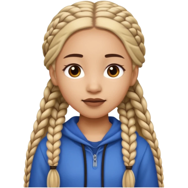 A girl with elongated ba emoji