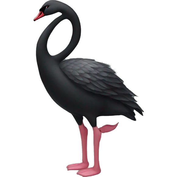 Black swan emoji