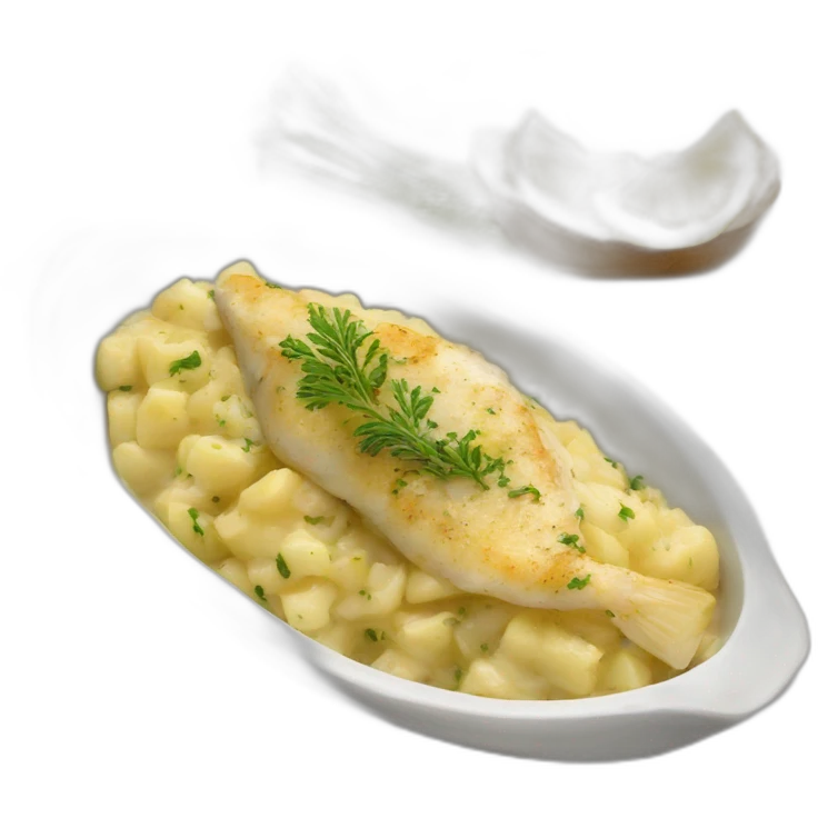 Bacalhau com natas  emoji