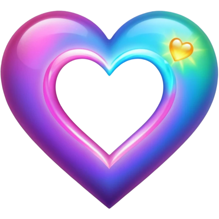 magical heart with aura emoji