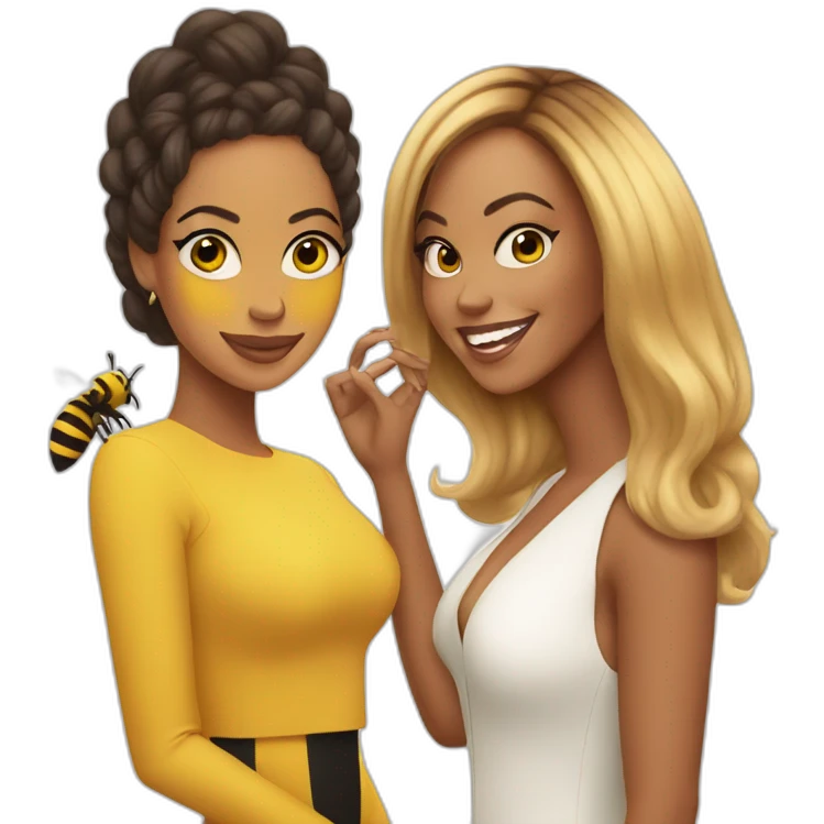 Beyoncé and bee emoji