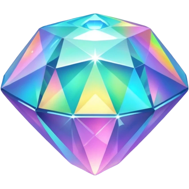 Holographic gem emoji