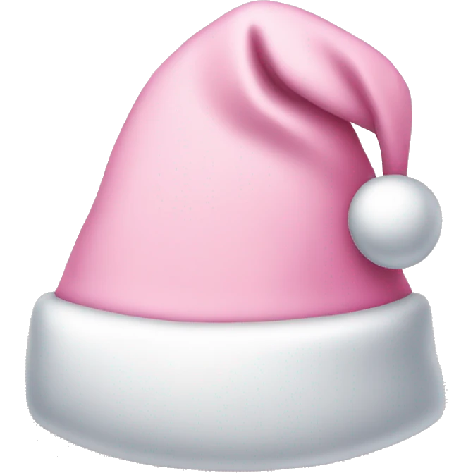 Light pink Santa hat emoji