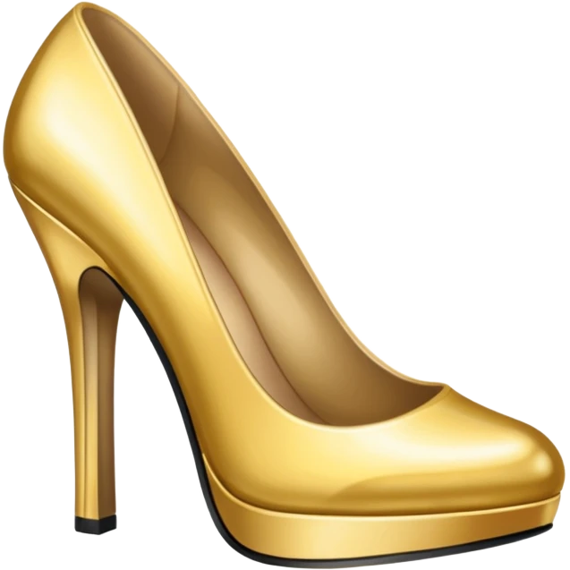 Gold party heels emoji