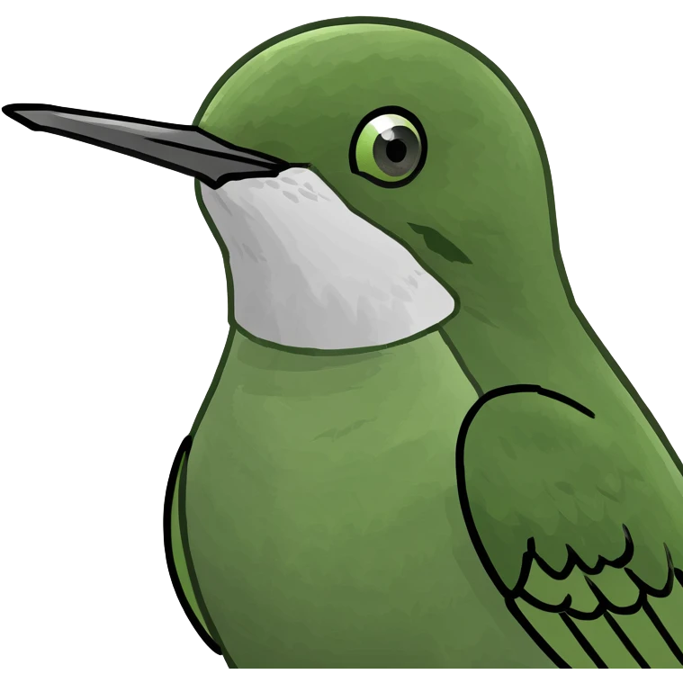 humming bird with plant emoji