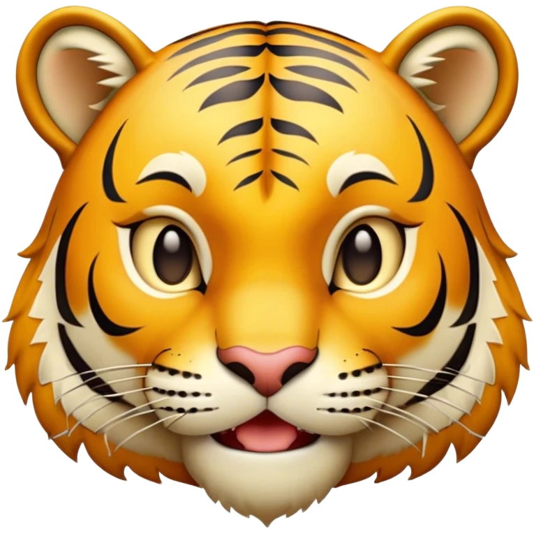 Tiger winking emoji