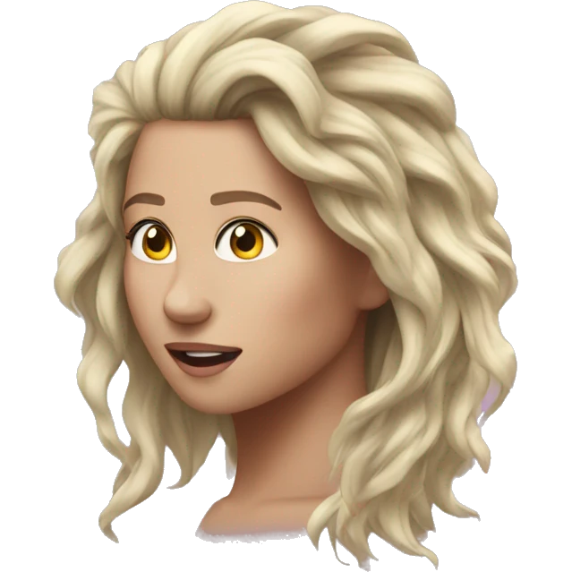 Lightning strikes a white woman's hair emoji