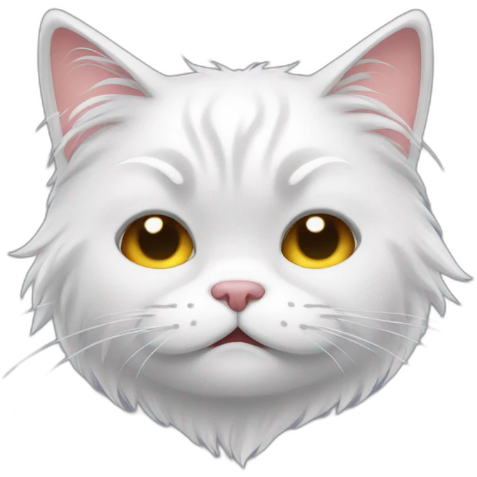Crying cat fluffy fait tears emoji
