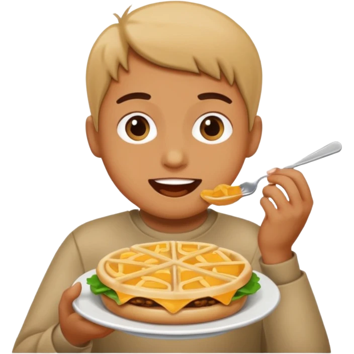 person eating food emoji