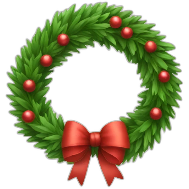 christmas wreath emoji