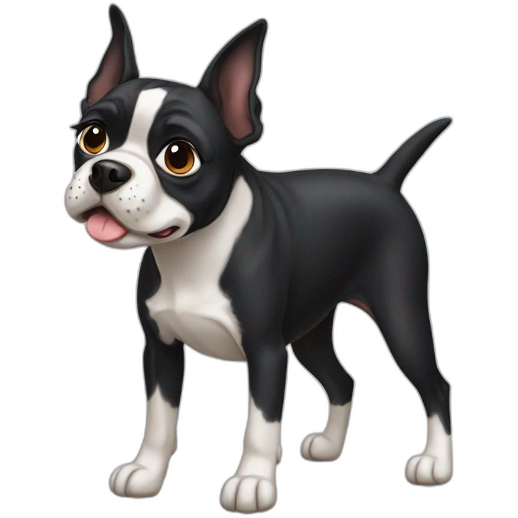 hound boston terrier mix emoji
