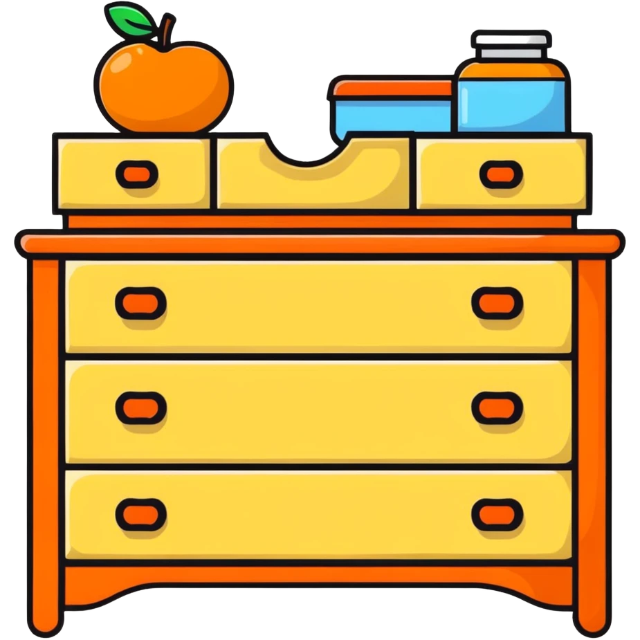 Blue baby dresser drawer emoji
