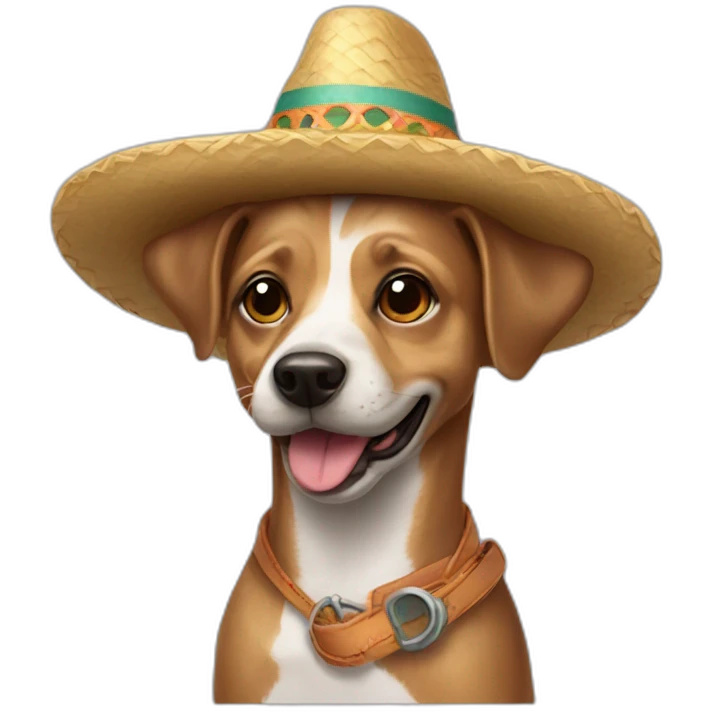 Dog type: Duck catcher's small dog with sombrero emoji