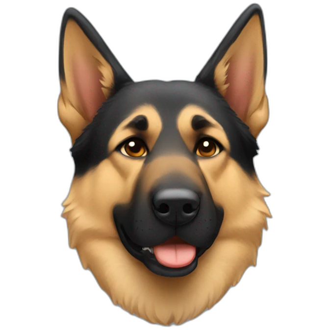Snoring german shepherd emoji