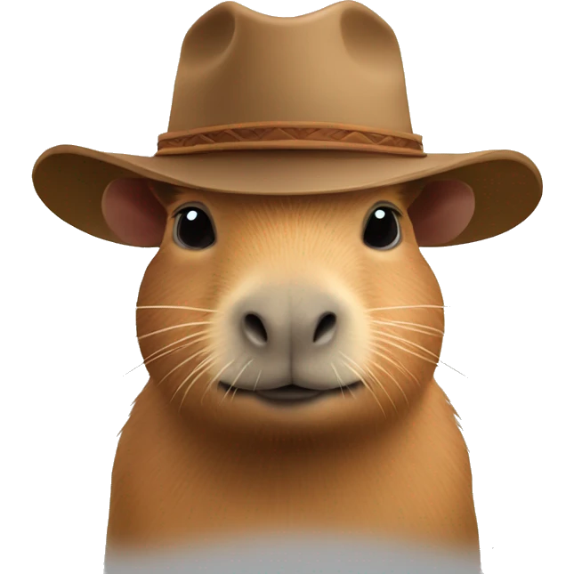 capybara with cowboy hat emoji