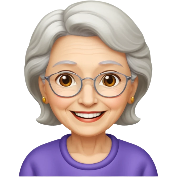Gorgeous grandma emoji