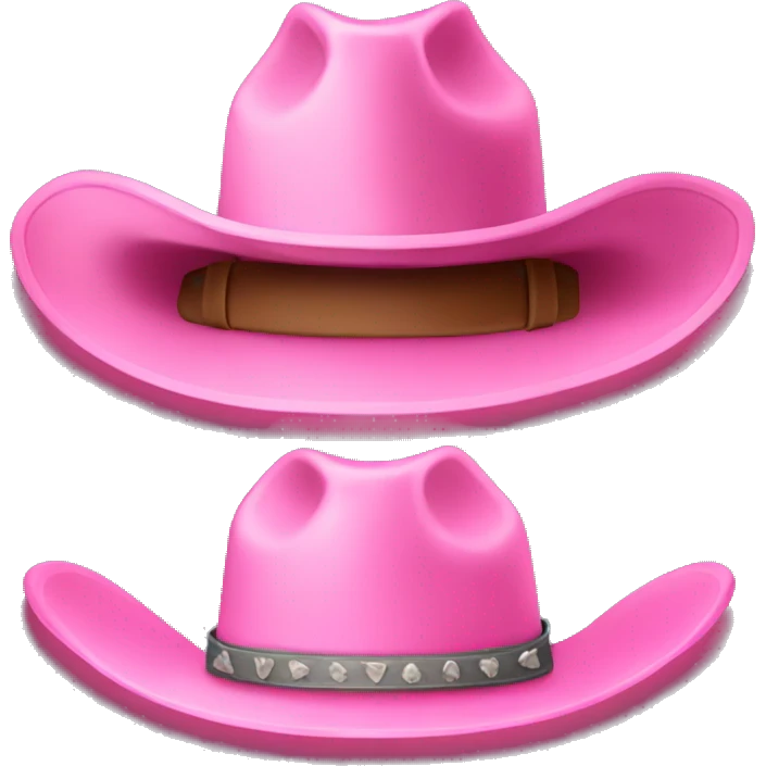 pink cowboy hat emoji