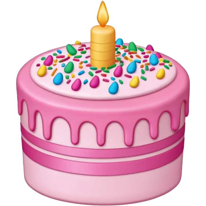 pink cake emoji