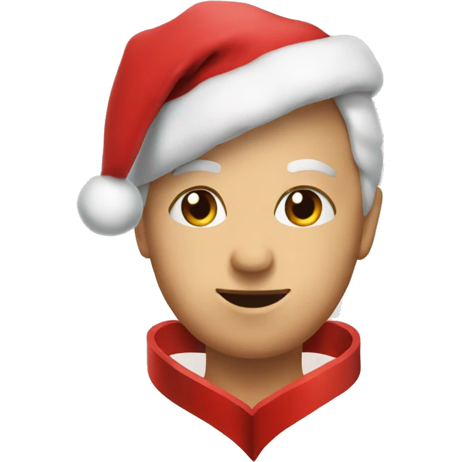 Christmas heart emoji