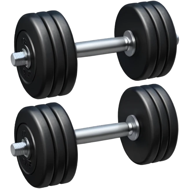 generate dumbbells with metal and leather inserts
 emoji