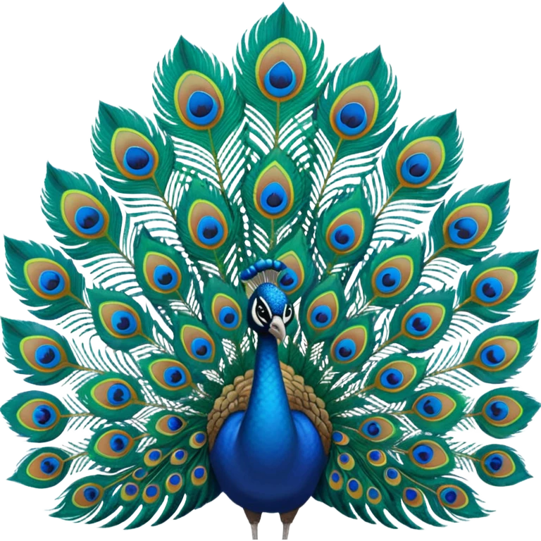 Peacock feathers emoji